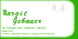 margit gebauer business card